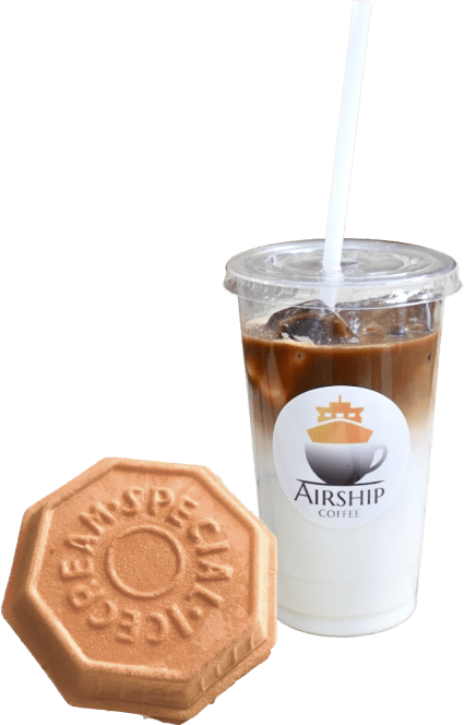 装飾:カフェオレとモナカ